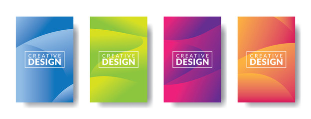 Vector infographic design template with 4 types or stages, vector icons, can be used for diagrams, information, banners, tips and activity reports, gradient color with 4 colors