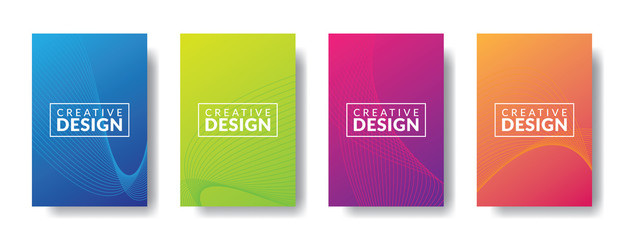 Vector infographic design template with 4 types or stages, vector icons, can be used for diagrams, information, banners, tips and activity reports, gradient color with 4 colors