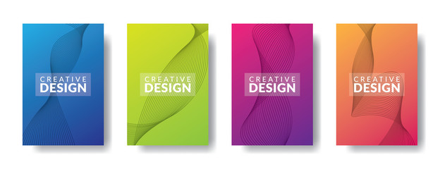 Vector infographic design template with 4 types or stages, vector icons, can be used for diagrams, information, banners, tips and activity reports, gradient color with 4 colors