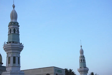 minaret of the mosque in istanbul