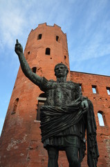 ancient rome turin ancient old antique brick gate arch city wall history emperor august