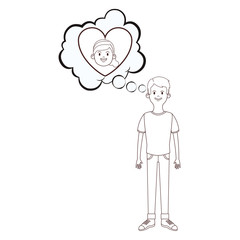 young man cartoon