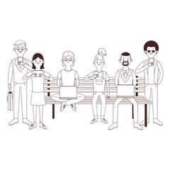 group of friends cartoon