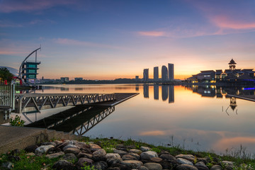 Sunrise / sunset at Pullman Lake Putrajaya, Malaysia