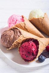Ice cream waffle cones