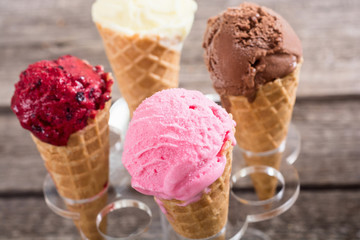 Ice cream waffle cones