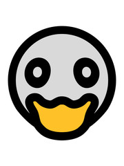 gesicht kopf süß küken von vorne huhn baby vogel kleines kind niedlich comic cartoon clipart ente design