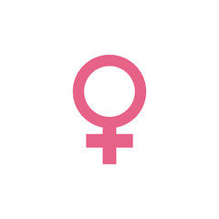 Female gender icon graphic design template vector
