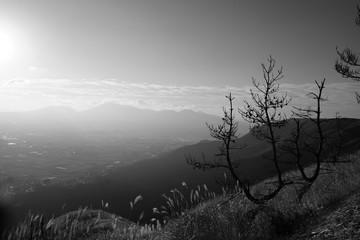 阿蘇のモノトーン風景