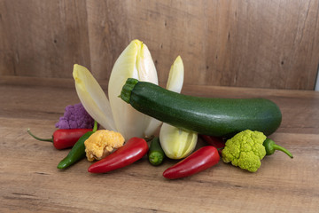 group of fresh ripe vegetables