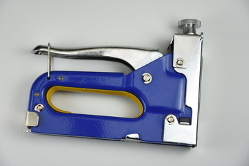 blue Construction stapler