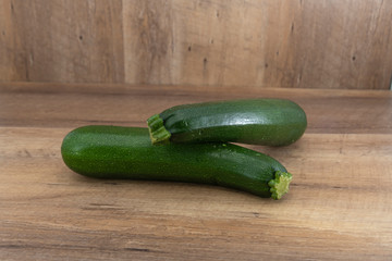 Two zucchini or courgettes isolated