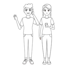 young people couple