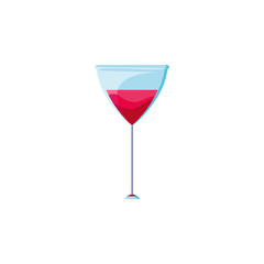 glass of wine isolated icon