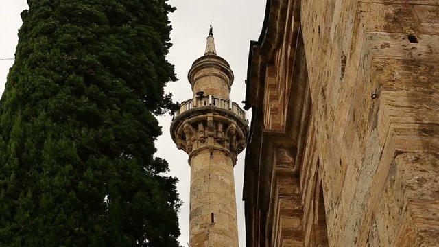 Bursa Ottoman Emir Sultan Mosque Minaret Timelapse 2