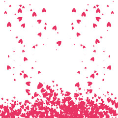 pattern of hearts love isolated icon