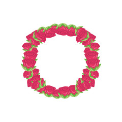 crown of roses isolated icon