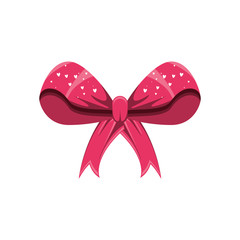 bow ribbon isolated icon