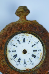 Fototapeta na wymiar Old clock, with roman numerals