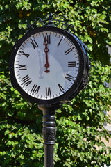 public clock in Bistrita, Romania,2016