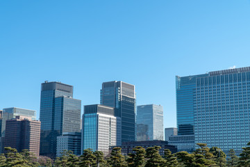 東京の高層ビル群（ビジネス）