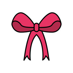bow ribbon isolated icon