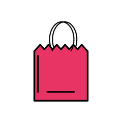 shopping bag isolated icon