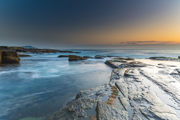 Rock Ledge and Seascape