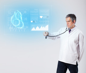 Experienced cardiologist presenting the test results
