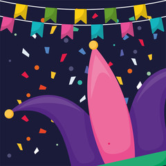 joker hat carnival accessory