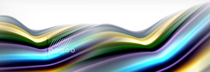 Smooth liquid blur wave background, color flow concept, illustration