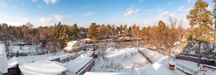 Morning in the country village