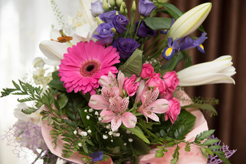 Vintage floral wedding bouquet