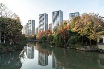 Fototapeta na wymiar buildings in hangzhou