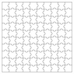 Puzzles pieces pattern. Jigsaw puzzle template.