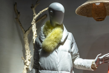 clothes in shopping mall