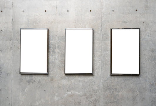empty frames on the wall