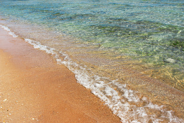Sandy coast by the sea