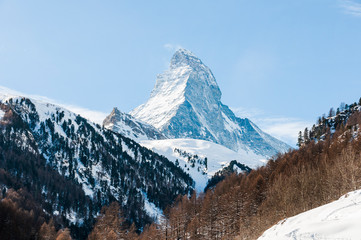 Zermatt, Matterhorn, Wallis, Alpen, Walliser Berge, Winterwanderung, Winter, Wintersport, Furi,...