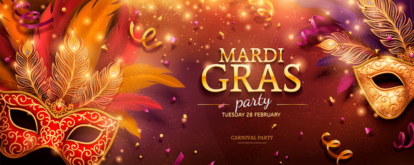 Mardi Gras party banner