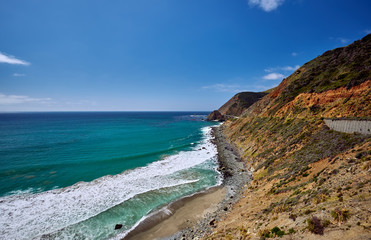 Pacific coast landscape in California