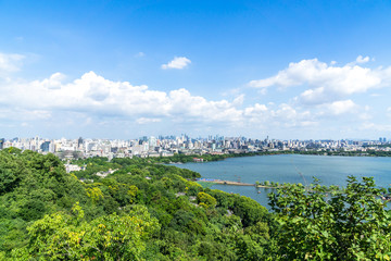 landsacape of west lake in hangzhou china