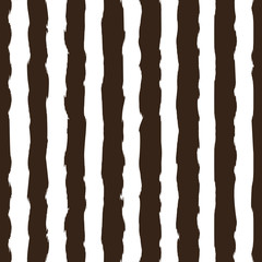 Black and white monochrome vertical brush strokes striped seamless pattern. Elegant pattern for background, textile, paper packaging and other design. EPS 10