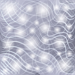 transparent white curves stripes and circles as abstract background