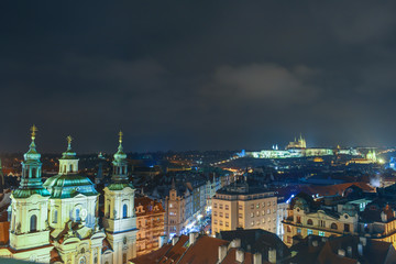 Beautiful cityscape view of Prague city,Czech Republic 