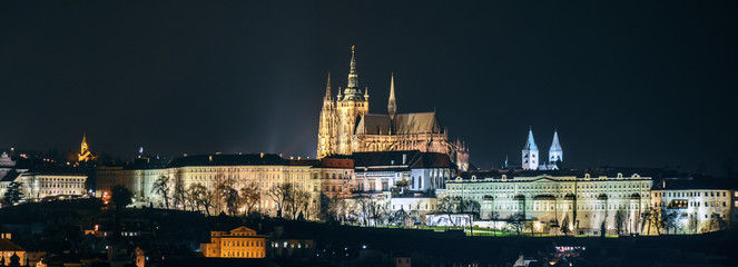 Beautiful cityscape view of Prague city,Czech Republic 