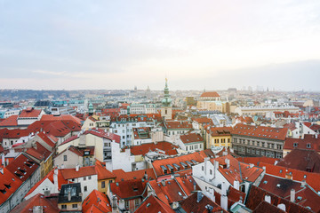 Obraz premium Beautiful cityscape view of Prague city,Czech Republic 