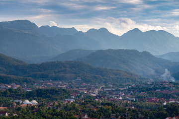 View over Luang Prabang from Mount Phousi