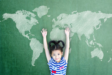 International children's day and world literacy concept