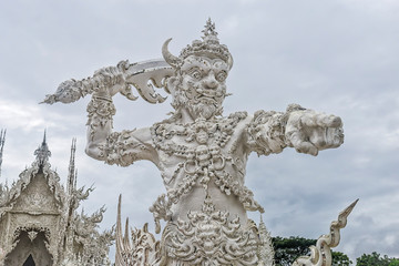 Wat Rong Khun, known as the White Temple, Thailand